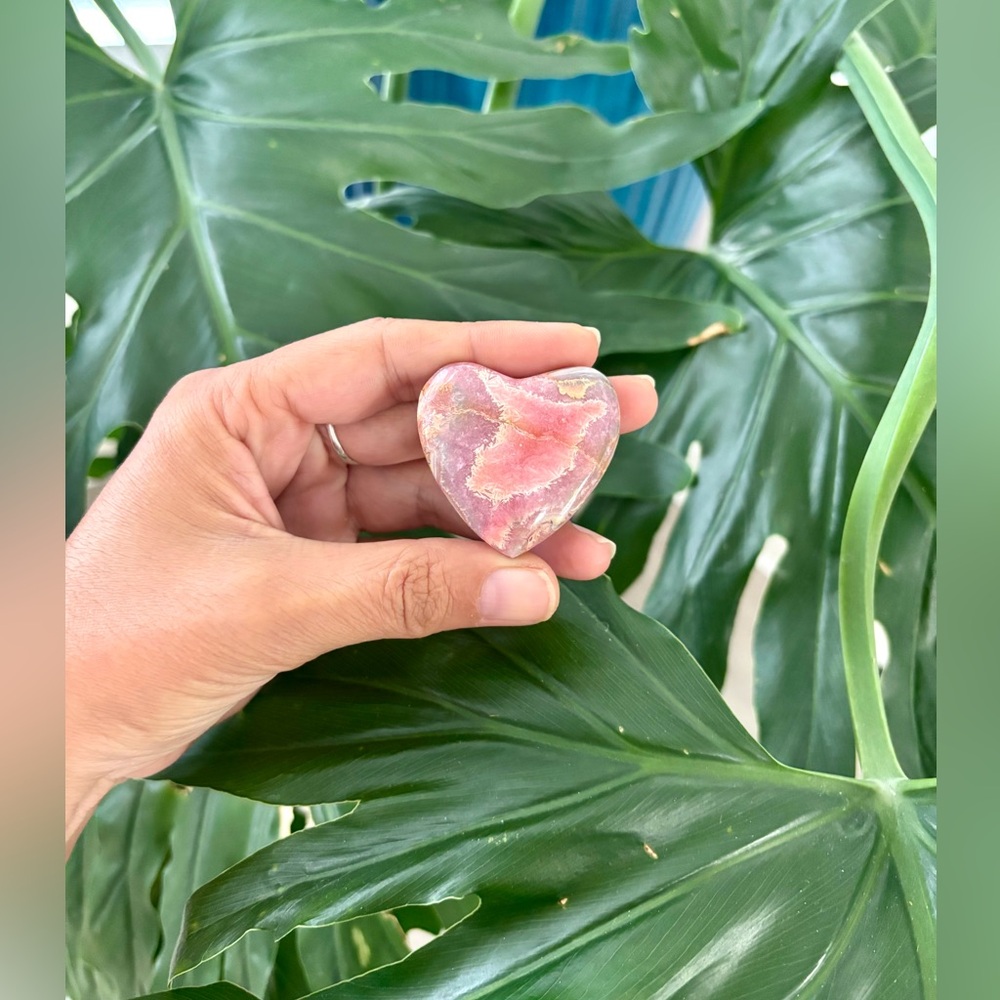 Rhodochrosite Heart from Argentina